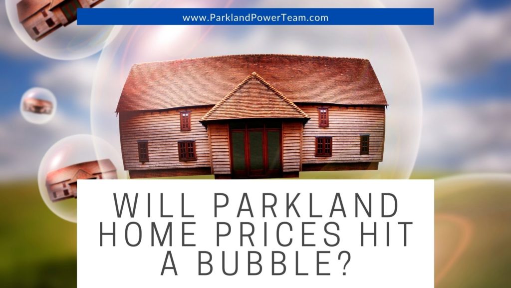 Will Parkland Home Prices Hit a Bubble?